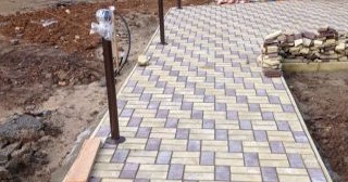 Укладка тротуарной плитки под ключ в Донецке в октябре